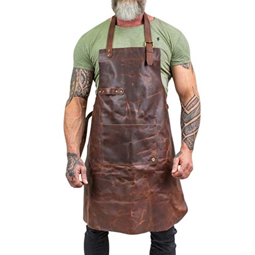 Hana Exports Leather Work Apron