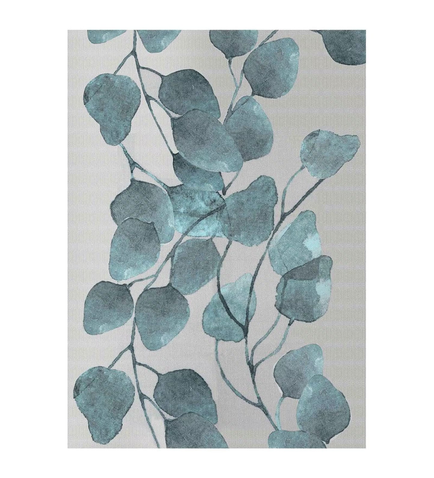 Grey Floral Polyester 3 ft x 5 ft Machine Made Carpet