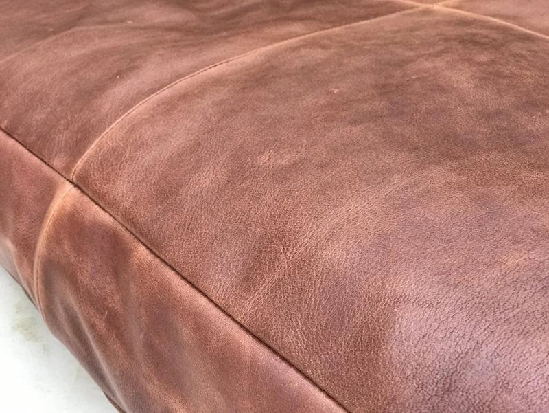 Custom genuine leather replacement cushions. window cushion cover