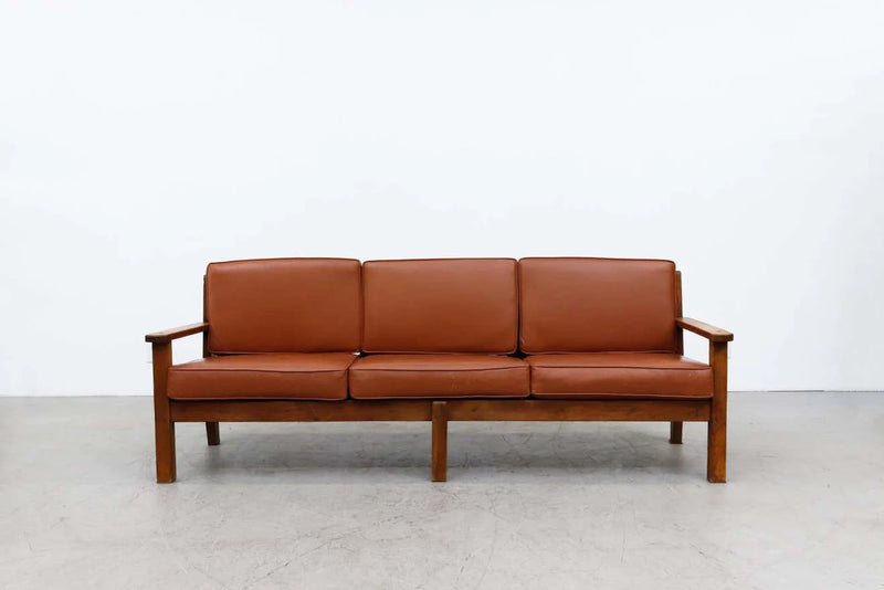 Custom genuine leather replacement cushions. Ideal for benches, mid-century chairs,love seats