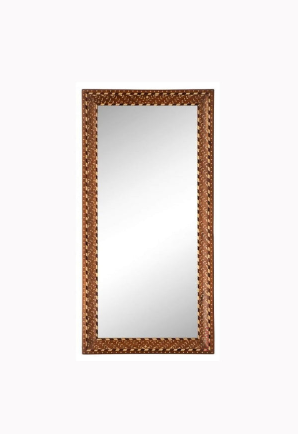 Bone Inlay Mirror Frame, Bone Wall Mirror, Bone Inlay Furniture Teak Wood Wall Decor Art