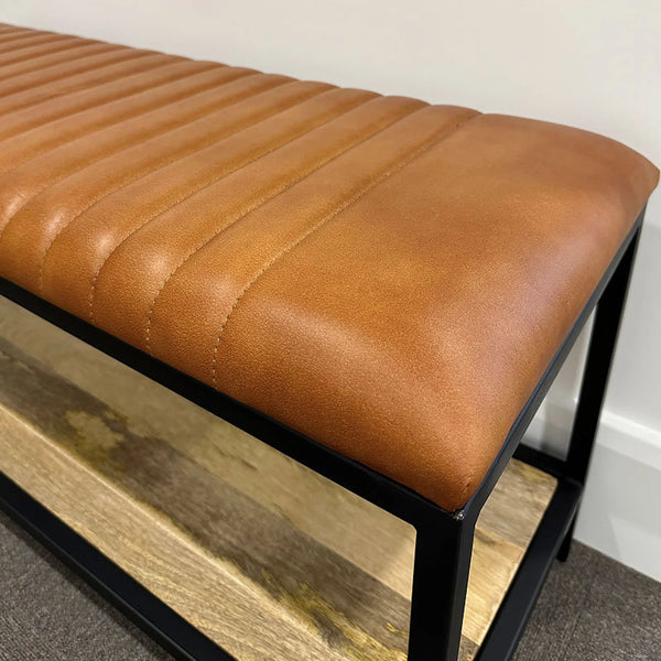 Custom genuine leather replacement cushions. window cushion cover, Ideal for benches, mid-century chairs, Leather Bench Cushion