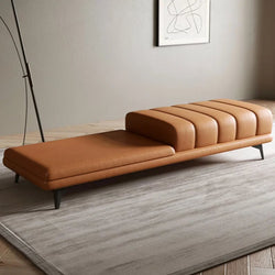 Genuine Leather Upholstered Bench