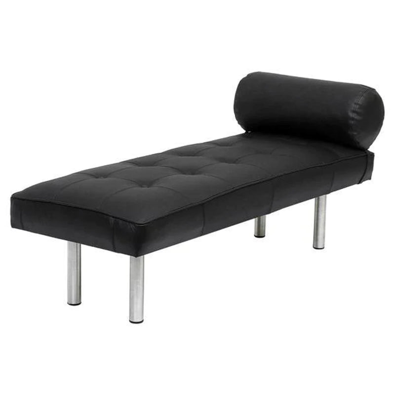 Bench with Full Grain Leather Upholstered Cushion