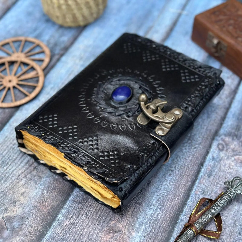 Grimoire journal Leather journal Blank spell book book of shadows Leather Gifts For Him sketchbook journal notebook