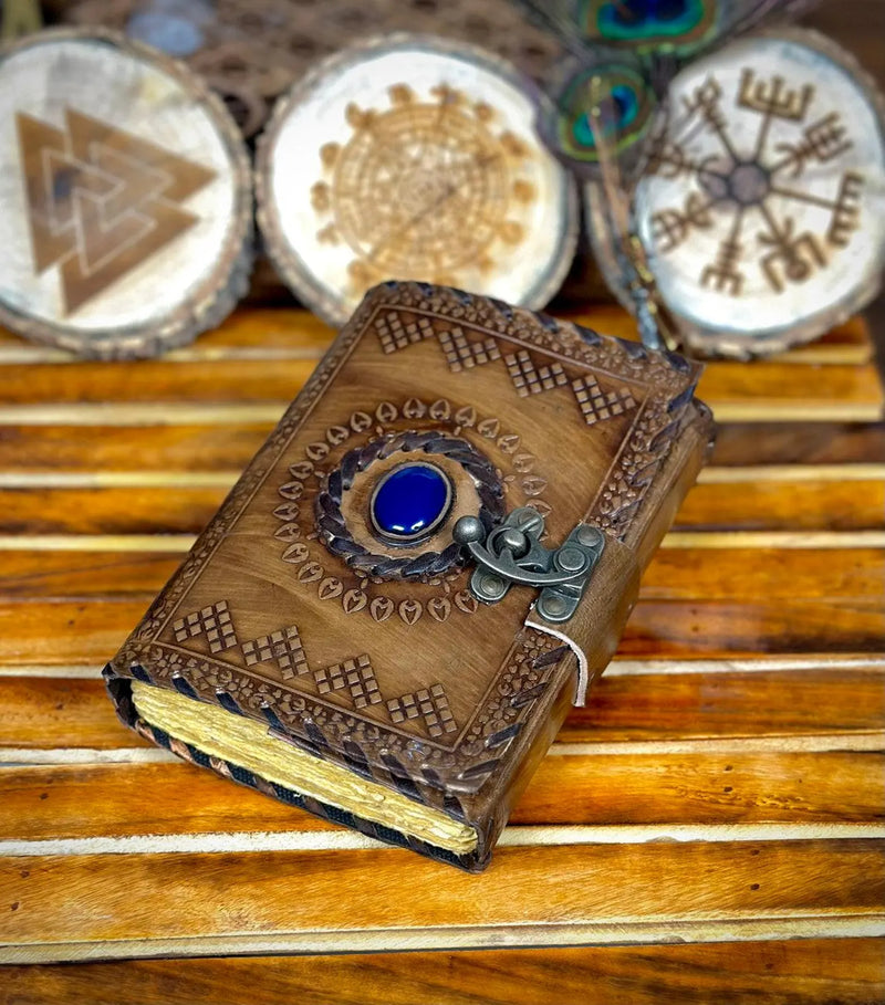 Grimoire journal Leather journal Blank spell book book of shadows Leather Gifts For Him sketchbook journal notebook