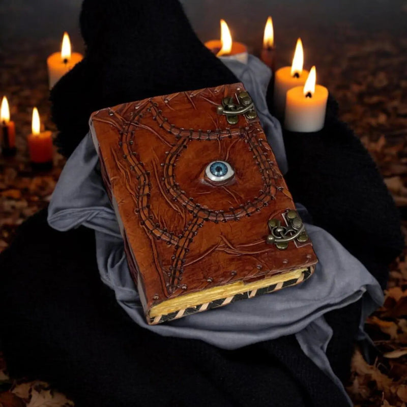 Hocus Pocus 2 book of spells Leather Journal • Blank book, Wiccan Pagan, halloween decor, halloween gifts for him Her