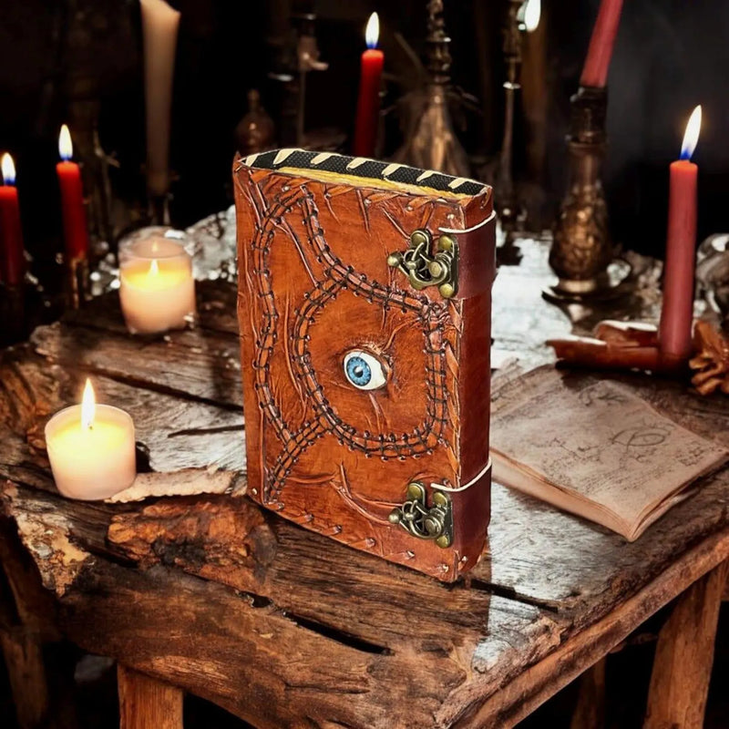 Hocus Pocus 2 book of spells Leather Journal • Blank book, Wiccan Pagan, halloween decor, halloween gifts for him Her