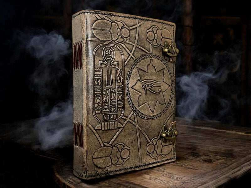 The Book of Hamunaptra Grimoire Leather Journal Egyptian Witch Book of The Dead The Mummy's Evil Prop Replica Book of Shadows spell book