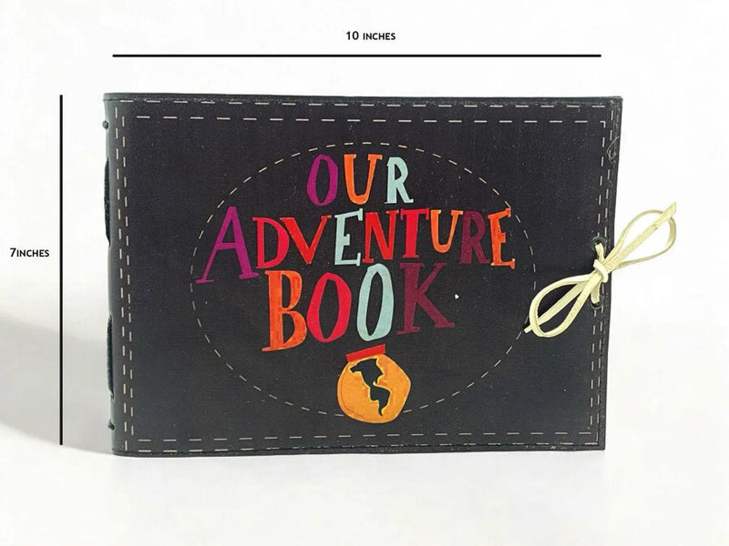 Our Adventure Book Personalized Scrapbook ,Custom Photo Album ,Leather Scrapbook , Adventure Book, Gift for Him and Her, Anniversary Gift