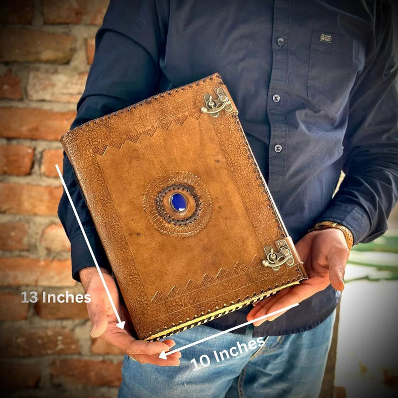 Grimoire journal Leather journal Blank spell book book of shadows Leather Gifts For Him sketchbook journal notebook