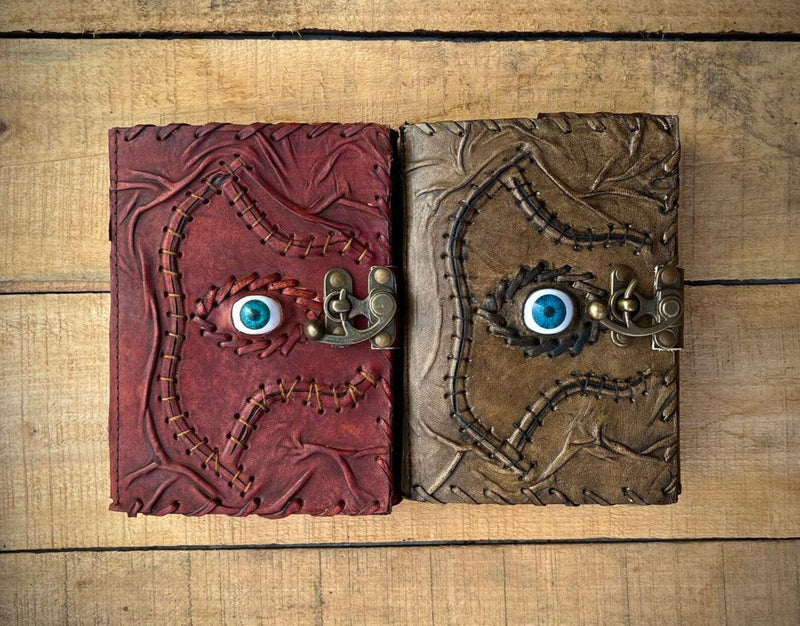 Hocus pocus spell book, book of shadows, grimoire journal, vintage leather journal, witch spell book, gift for him and her